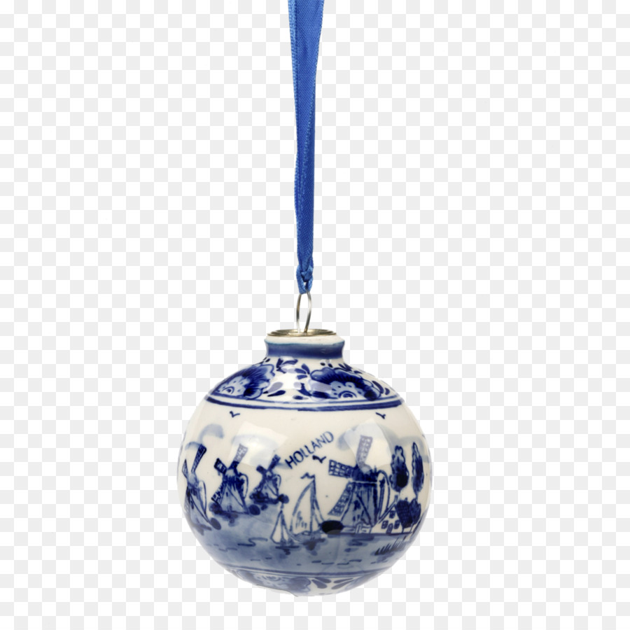 Ornamento Azul E Branco，Natal PNG