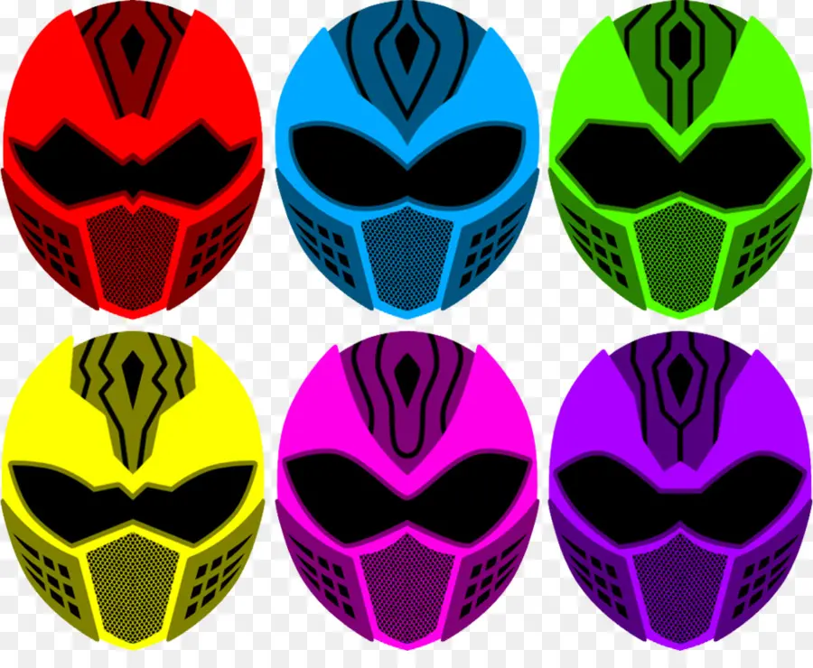 Capacetes Coloridos，Máscaras PNG