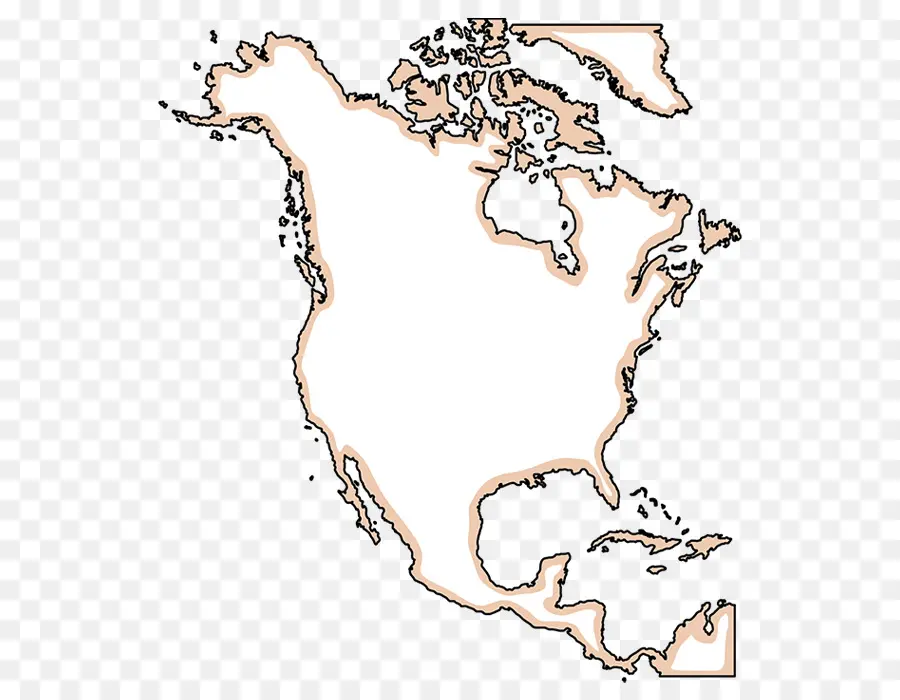 Mapa，América Do Norte PNG