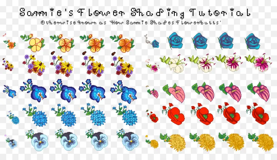 Tutorial De Sombreamento De Flores，Flores PNG