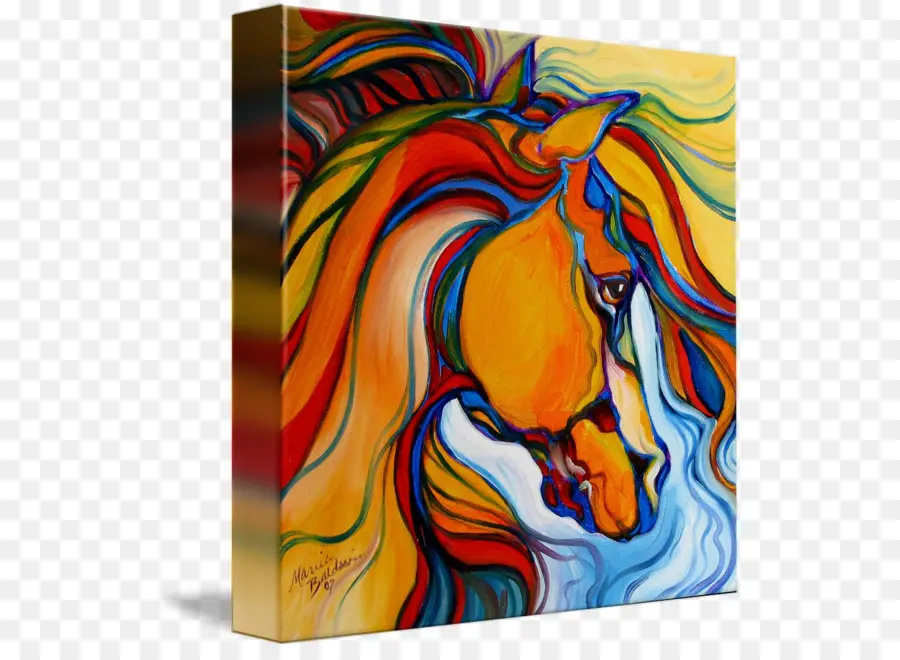 Cavalo Colorido，Arte PNG