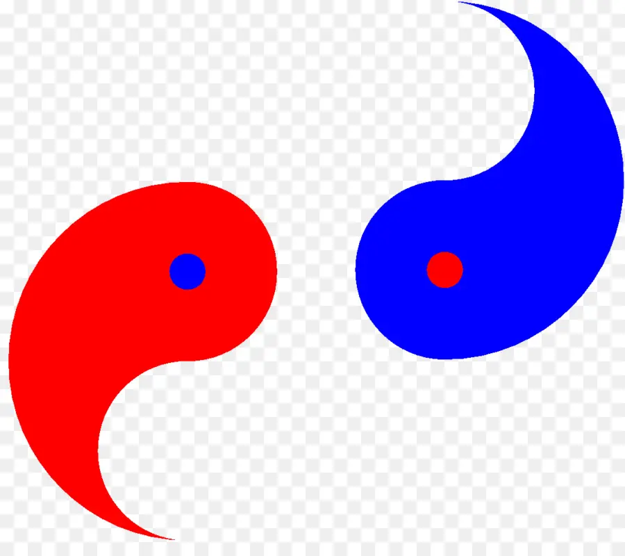 Yin Yang，Vermelho PNG