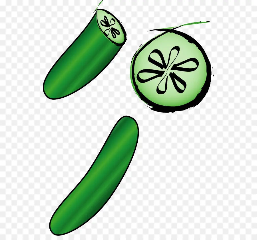 Pepino，Fatiado PNG