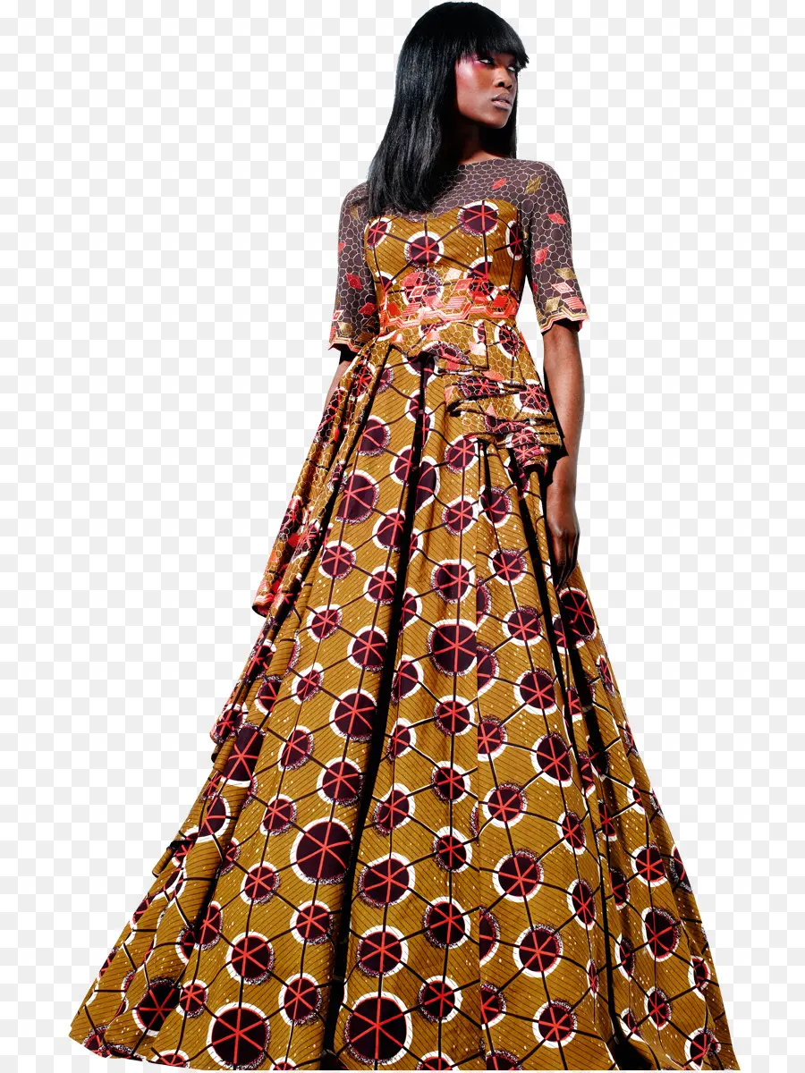 Vestido Estampado，Moda PNG