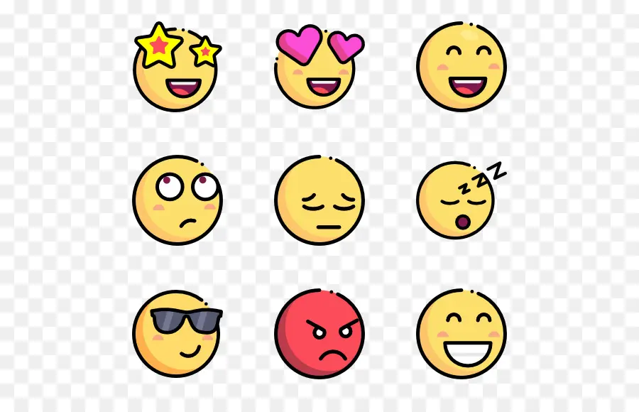 Emojis，Rostos PNG