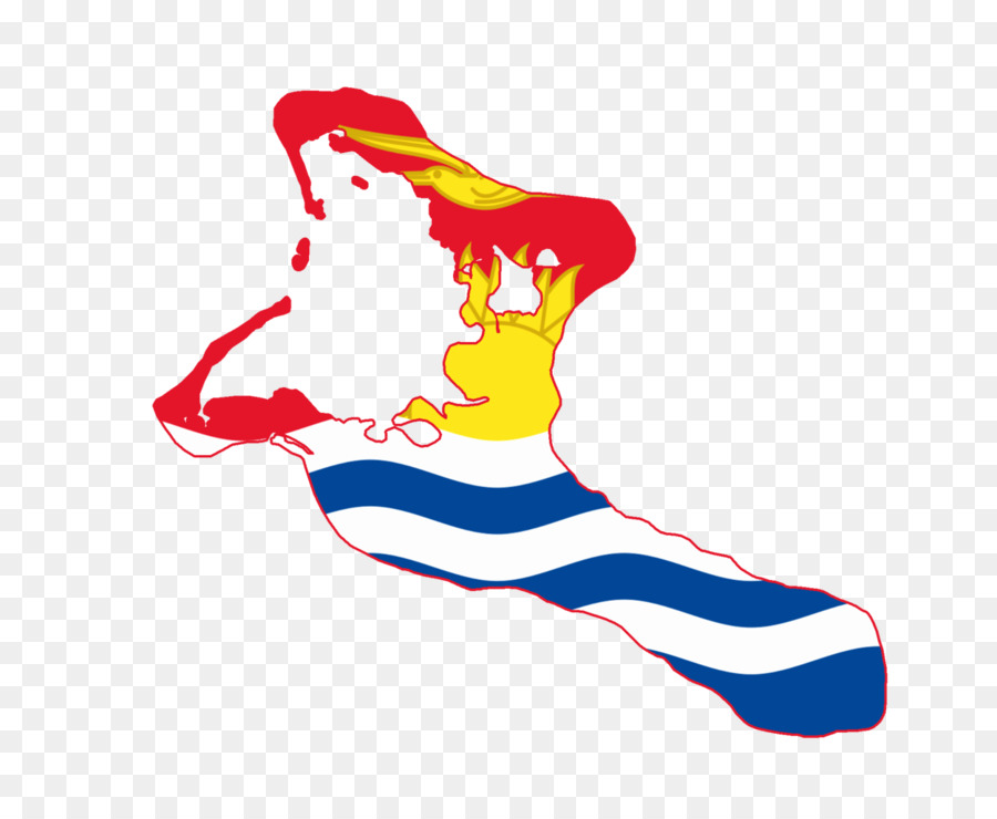 Mapa Quiribati，Bandeira PNG