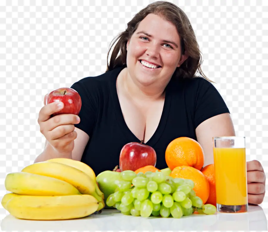 Mulher Com Frutas，Saudável PNG