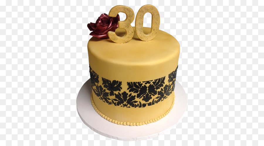 Bolo Dourado，30º Aniversário PNG