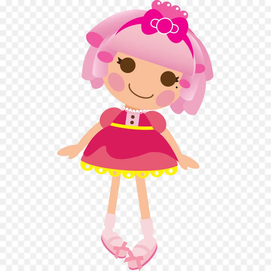 Boneca De Cabelo Rosa，Brinquedo PNG