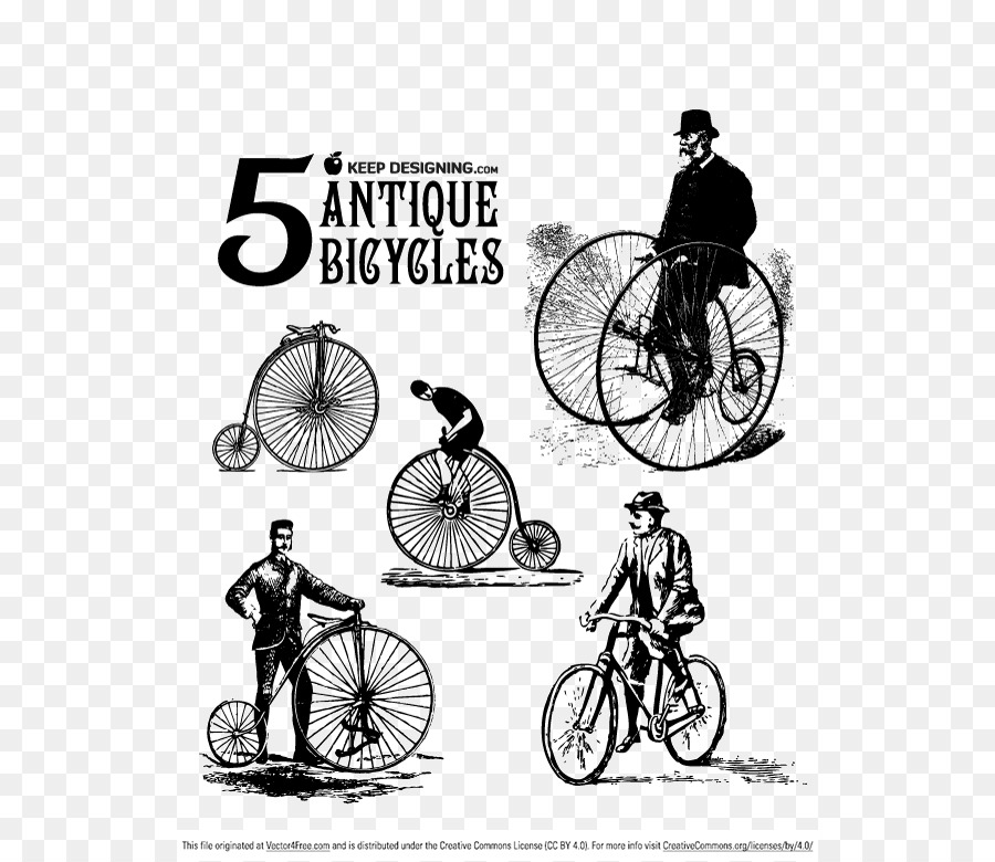 Bicicletas Antigas，Vintage PNG