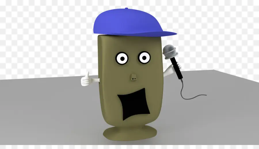 Personagem Animado，Microfone PNG