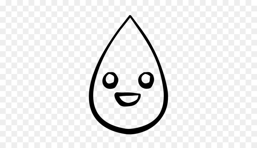 Gota De água Sorridente，Desenho Animado PNG