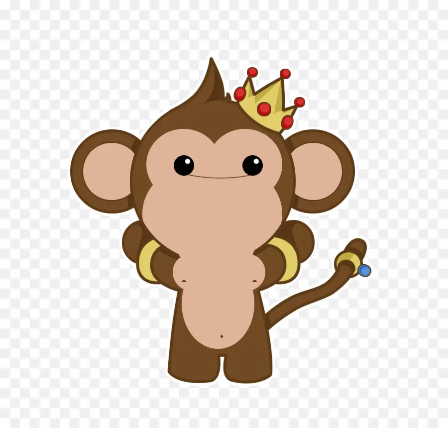 Macaco Com Coroa，Animal PNG