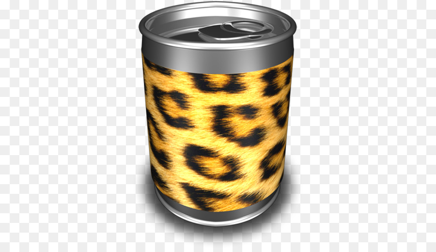 Lata Com Estampa De Leopardo，Esmagado PNG