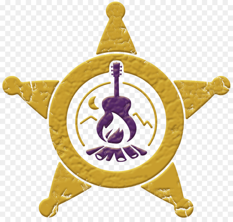 Distintivo De Estrela Com Guitarra，Distintivo PNG