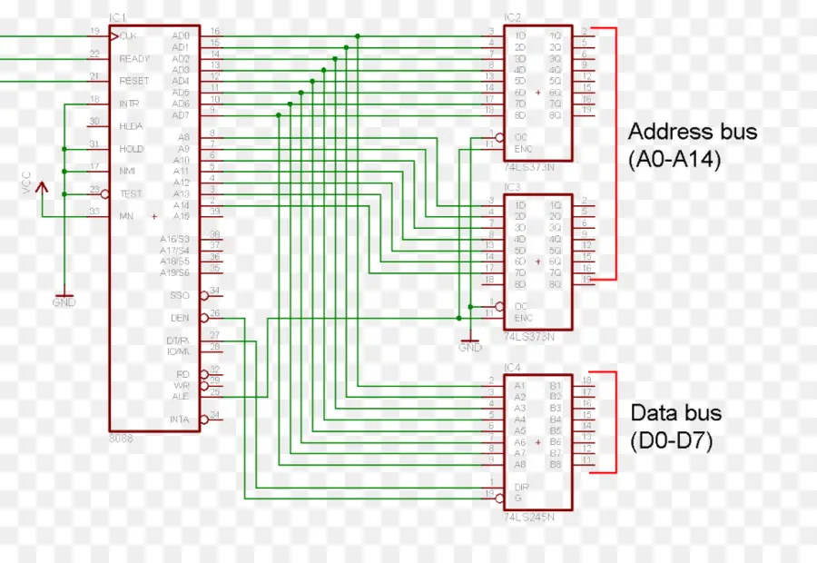 Diagrama De Circuito，Barramento De Endereço PNG