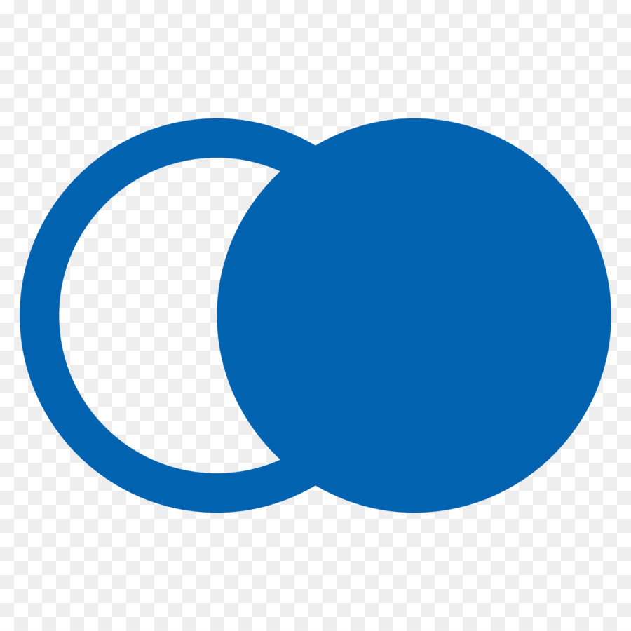 Lua Crescente，Azul PNG