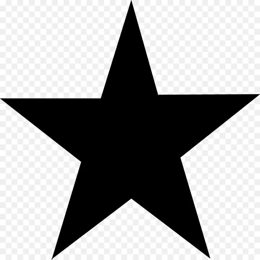 Estrela Negra，Cinco Estrelas Pontiagudas PNG