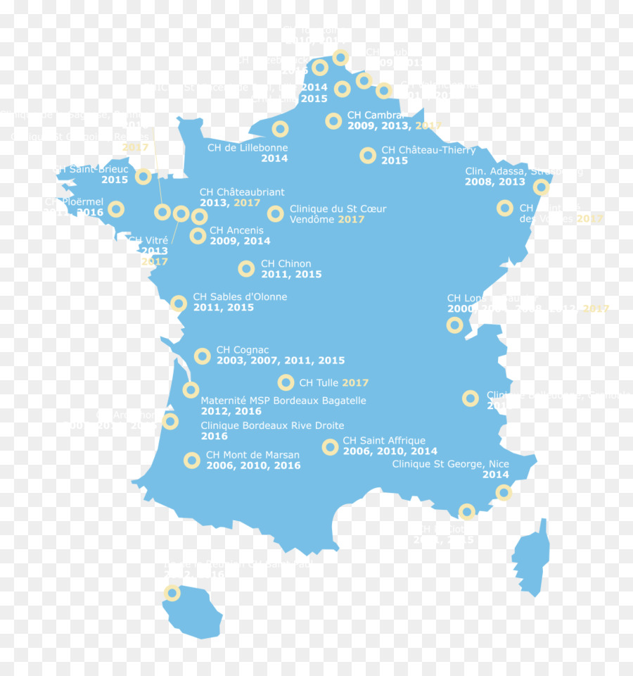 França，Mapa PNG