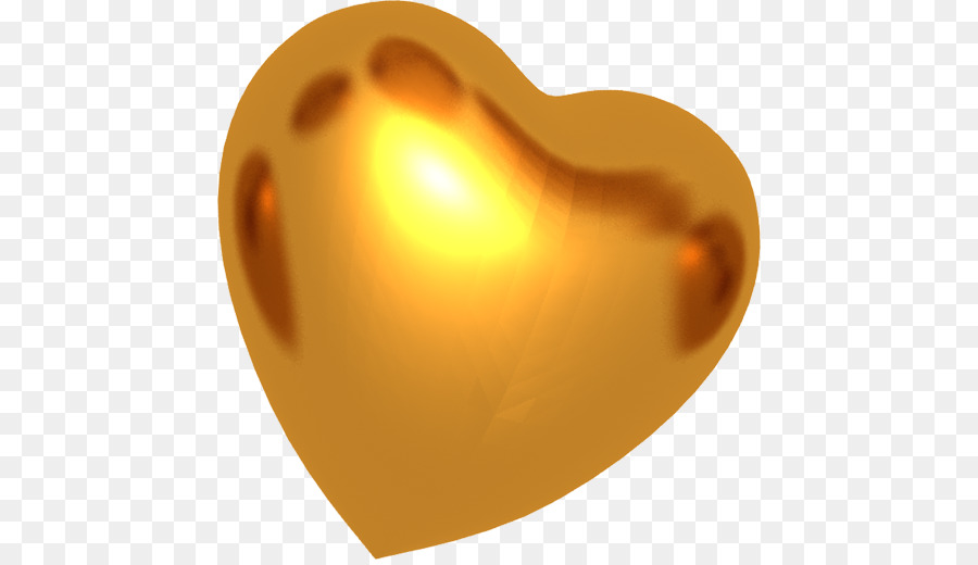 Coração Dourado，Amor PNG