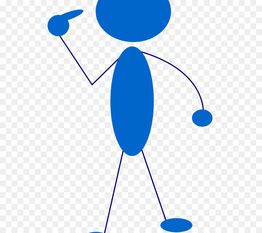 Boneco Azul，Homem Palito PNG