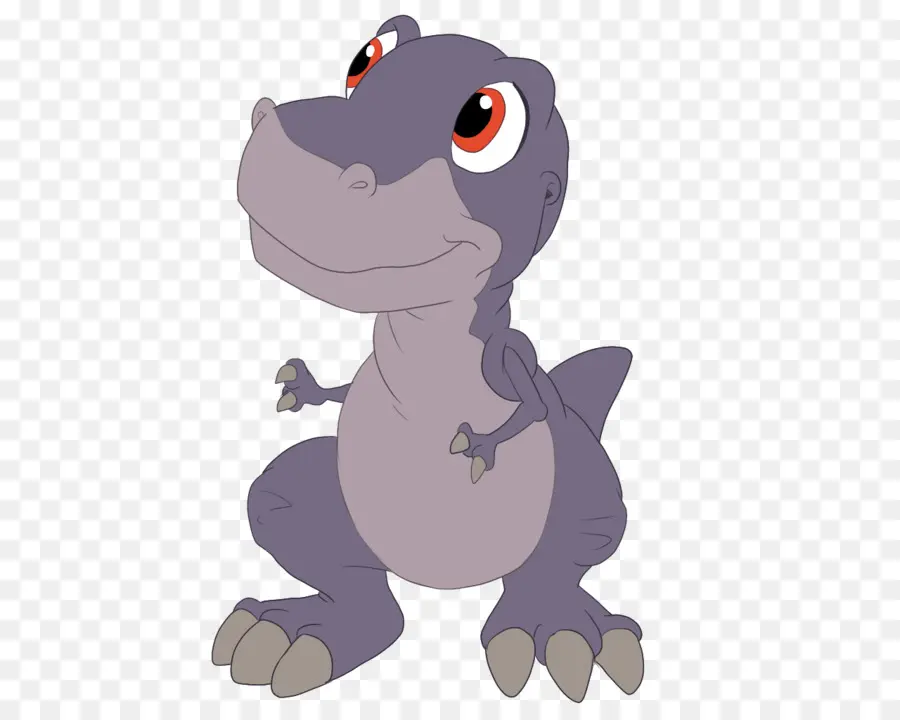 Dinossauro Roxo，Desenho Animado PNG