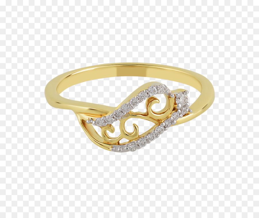 Anel De Diamante，Ouro PNG