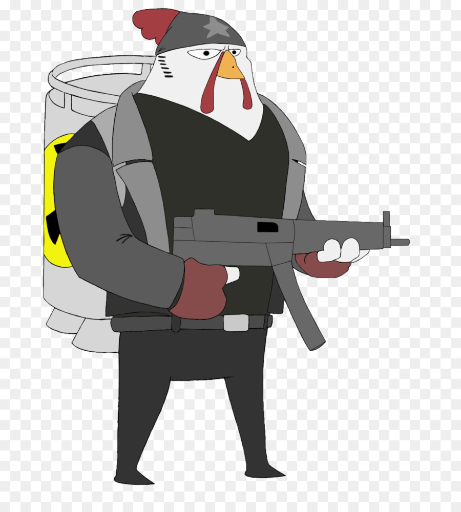 Frango De Desenho Animado，Pistola PNG