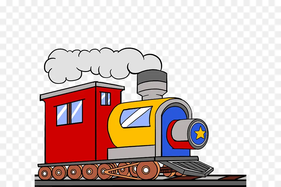 Trem Dos Desenhos Animados，Locomotiva PNG