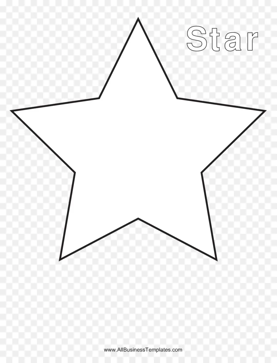 Contorno De Estrela，Desenho PNG