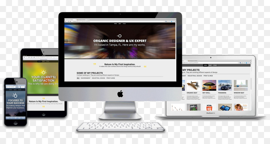 Responsive Web Design，Modelo PNG