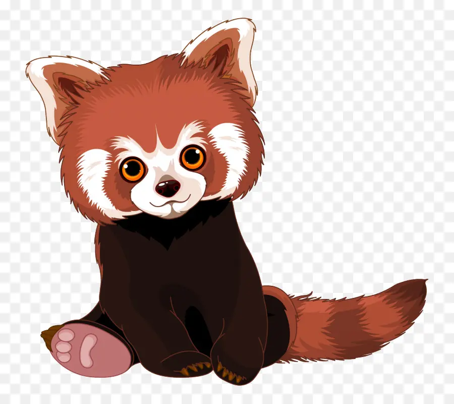 Panda Vermelho，Bonitinho PNG