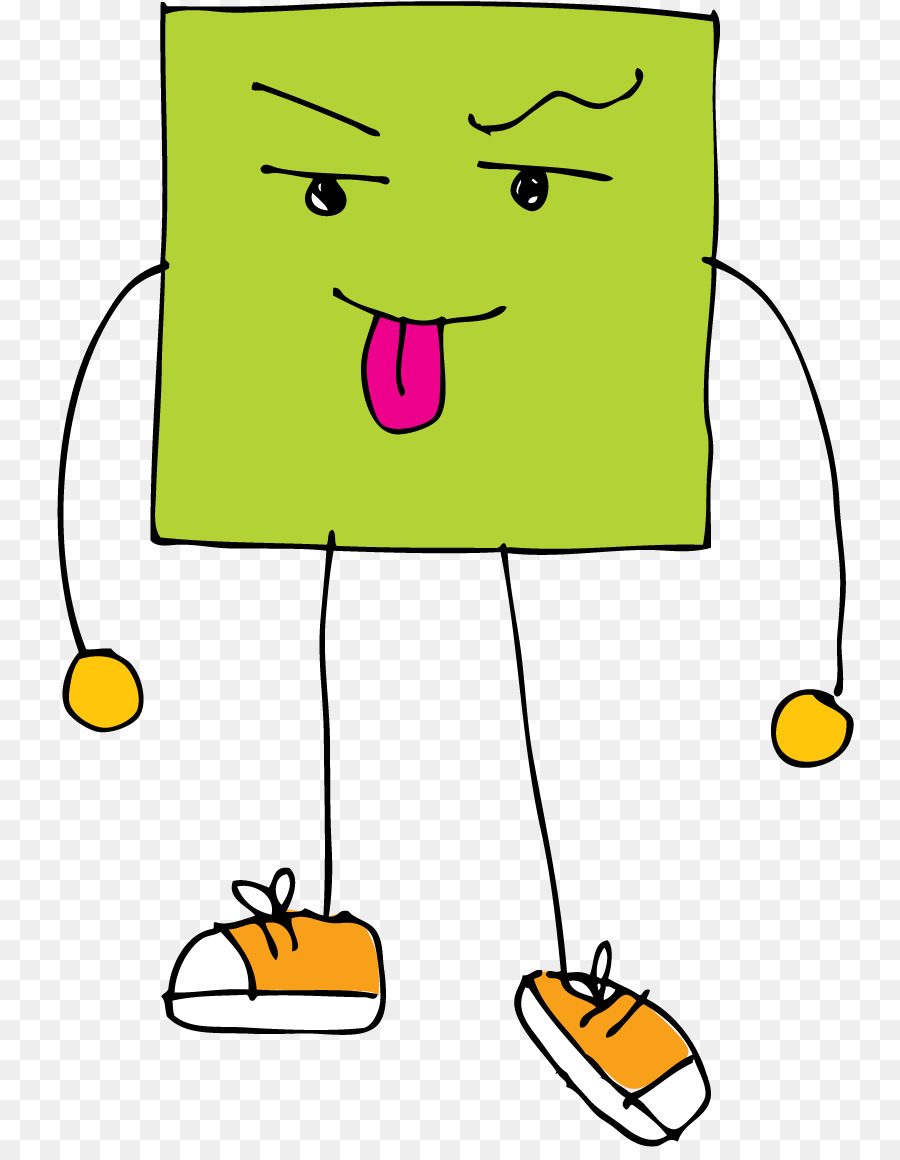 Personagem Quadrado Verde，Desenho Animado PNG