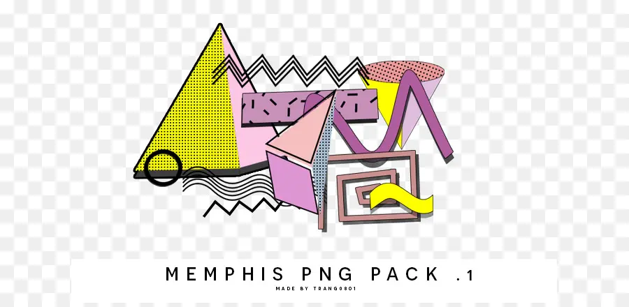 Design De Memphis，Colorido PNG