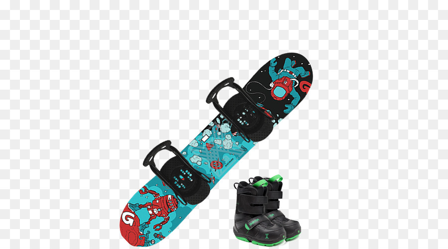 Snowboard E Botas，Prancha De Snowboard PNG