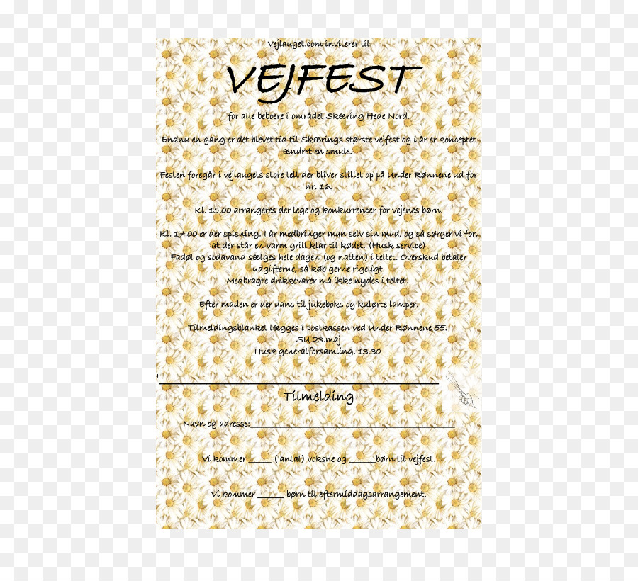 Convite Vejfest，Texto PNG