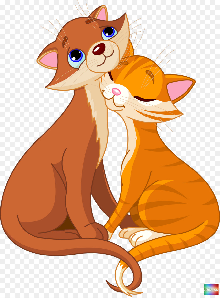 Gatos De Desenho Animado，Marrom PNG