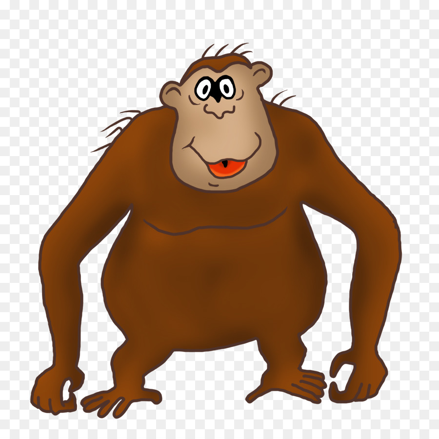 Macaco De Desenho Animado，Bonitinho PNG