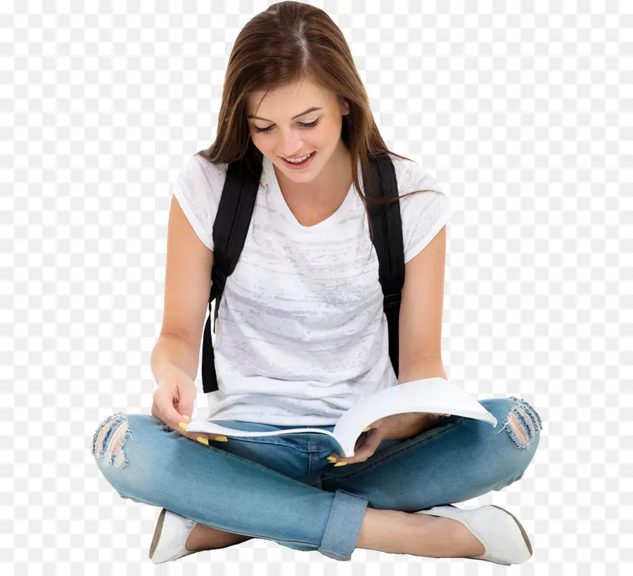 Menina Lendo，Livro PNG