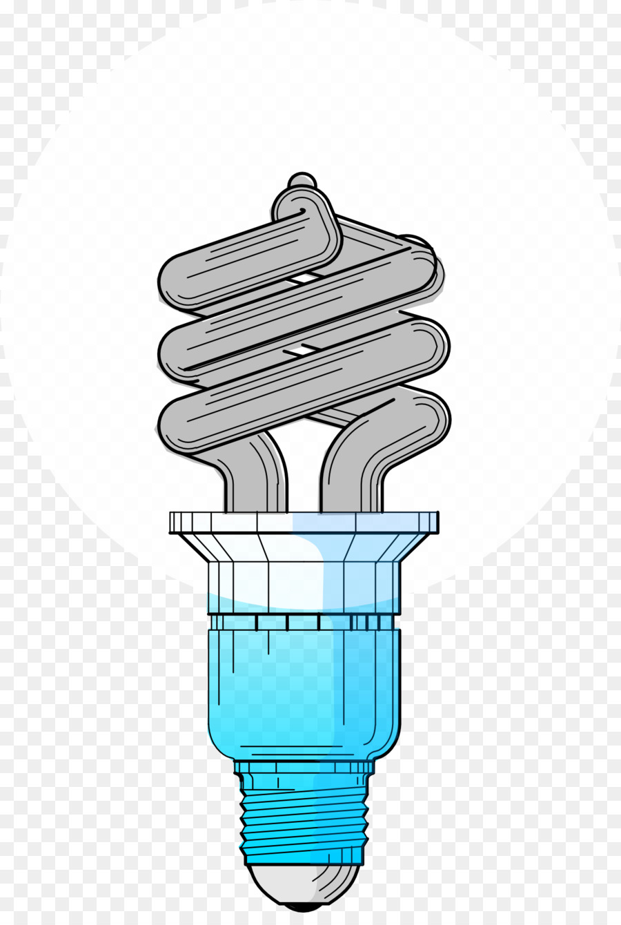 Luz，Lâmpada Fluorescente Compacta PNG