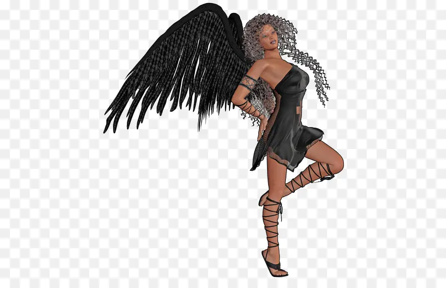 Anjo De Asas Negras，Asas PNG