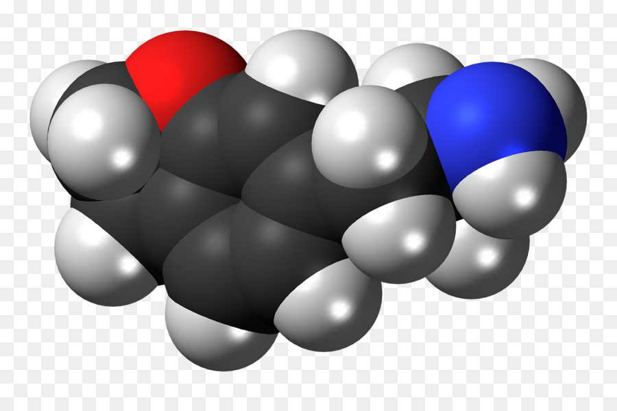 34methylenedioxyamphetamine，Spacefilling Modelo PNG