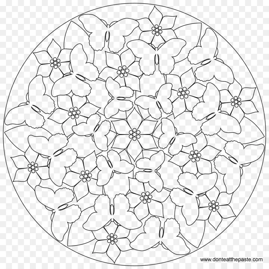 Mandala Borboleta，Borboletas PNG