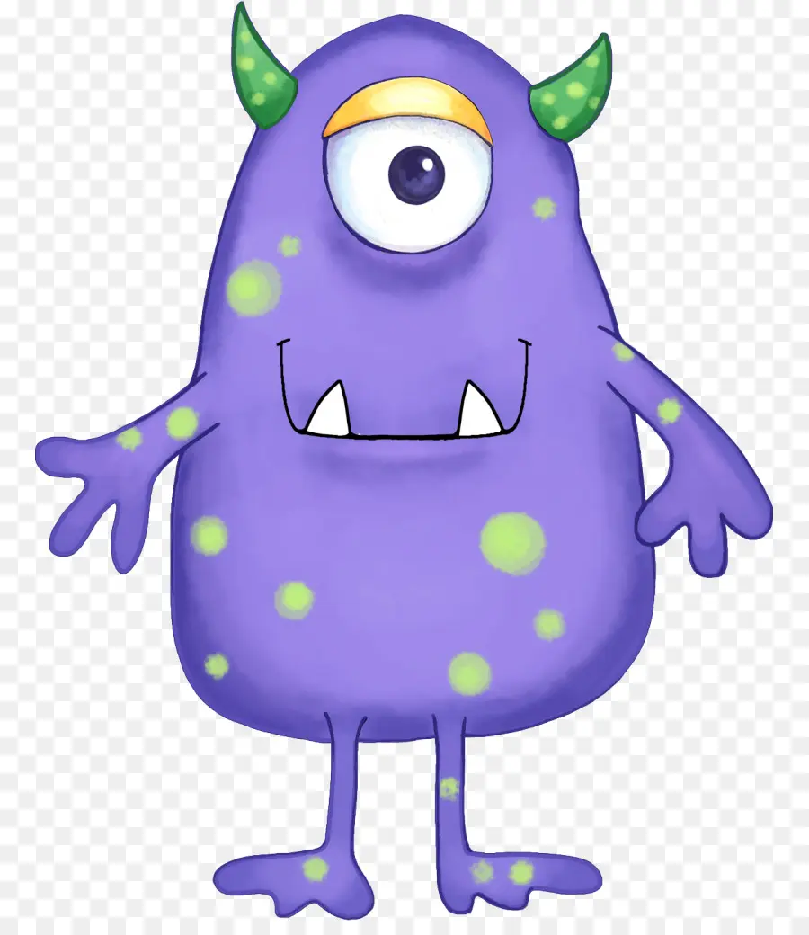 Monstro Roxo，Desenho Animado PNG