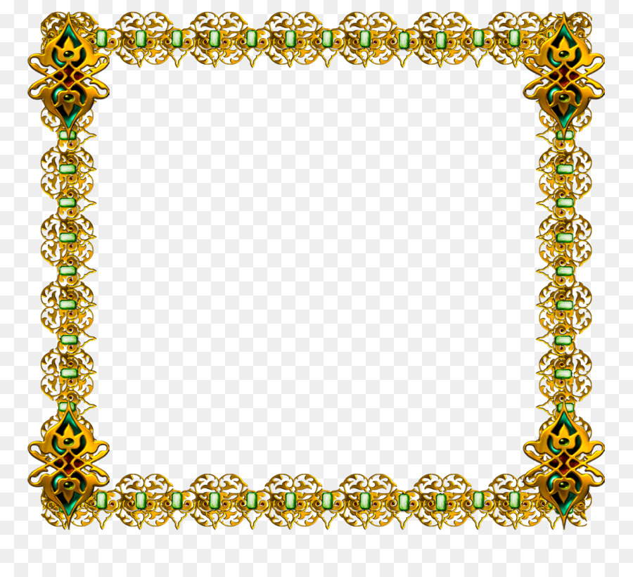 Moldura Dourada，Quadro PNG