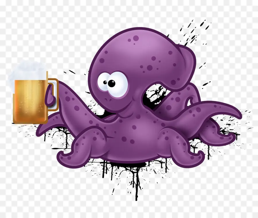 Polvo Roxo，Caneca De Cerveja PNG