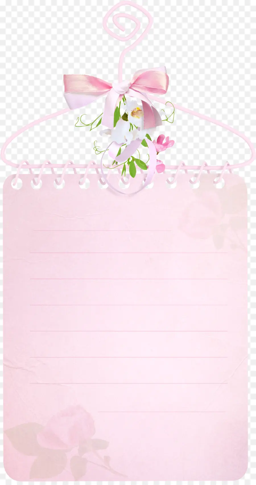 Bloco De Notas Rosa，Papel PNG