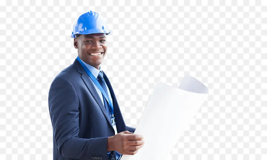 Engenheiro Com Blueprint，Capacete PNG