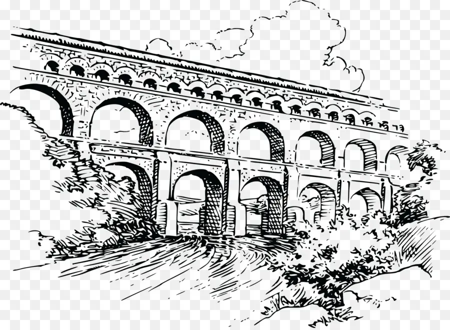 Aqueduto，Aqueduto Romano PNG