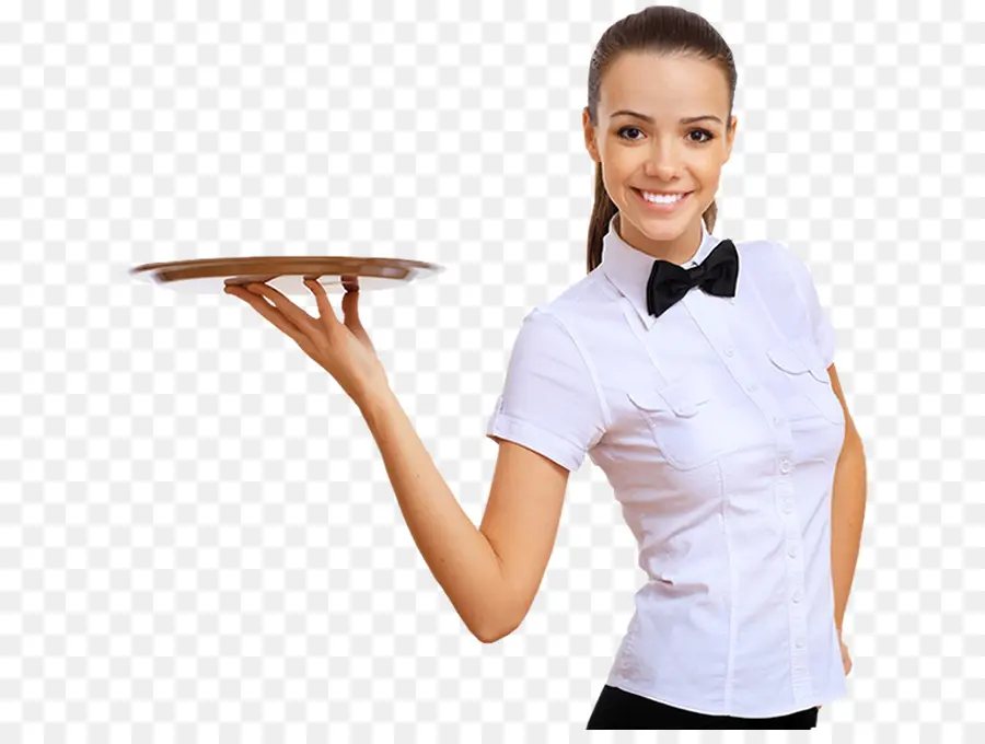 Garçonete Com Bandeja，Uniforme PNG